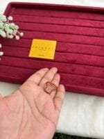 Beautiful pink Rectangular Ad stone Adjustable Ring🌸 - Image 5