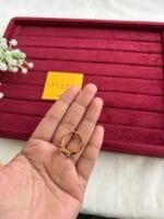 Beautiful pink Rectangular Ad stone Adjustable Ring🌸 - Image 3