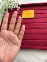 Beautiful Ad stone Adjustable Golden Ring✨