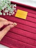 Cute Ad Stone Adjustable Golden Ring 🌸 1837 - Image 2
