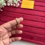 Beautiful Ad stone Golden Adjustable Ring✨