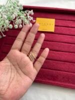 Elegant Ad Stone Golden Adjustable Ring 🌸 1836 - Image 3