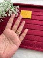 Elegant Ad Stone Golden Adjustable Ring 🌸 1836 - Image 2