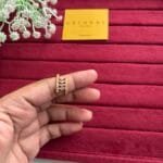 Elegant Ad Stone Golden Adjustable Ring 🌸 1836