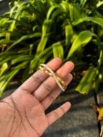 Beautiful small size Golden Open bangle✨Diameter 5,5.5cm suits 2,2.2bangle - Image 2