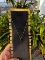 Beautiful Red stone Golden Necklace ❤️ - Image 4