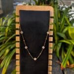 Stainless steel Beautiful circle design Golden Necklace