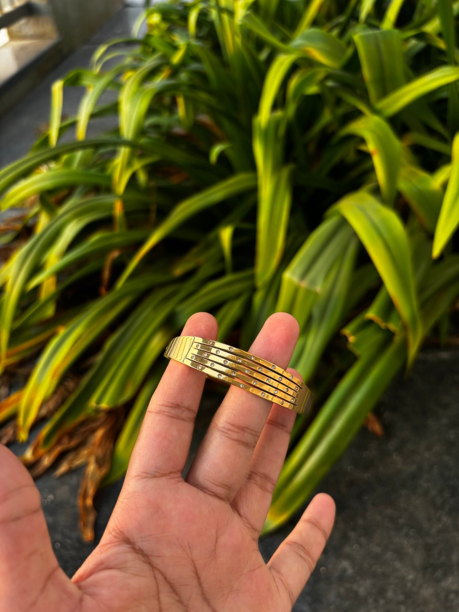 img_3470 Beautiful Golden Open Bangle❤️ - Image 1