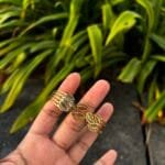 Beautiful leaf design Golden Open bangle✨