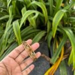 Beautiful stainless steel Golden Open bangle✨