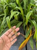 Beautiful stainless steel Golden Open bangle✨