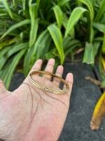 Beautiful stainless steel Golden Open bangle✨ - Image 3