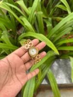 Stainless steel Golden Open bangle design watch ✨