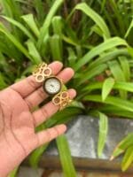 Stainless steel Golden Open bangle design watch ✨ - Image 4