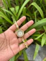 Beautiful push and pull bracelet design Golden watch✨