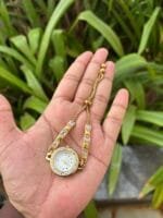 Beautiful push and pull bracelet design Golden watch✨ - Image 2