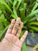 Beautiful design Golden open bangle✨Diameter 5,5.5cm suits 2,2.2 bangle size - Image 2