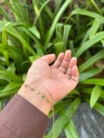 Beautiful Multicolour Golden Bracelet 🌸 1870