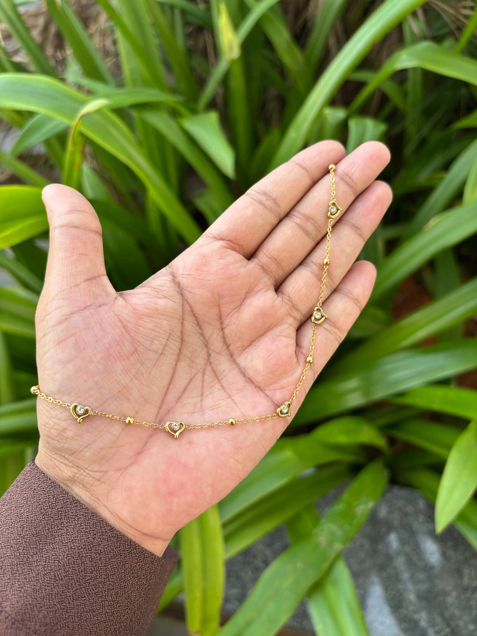 img_5747 Beautiful Heart Golden Necklace ❤️ 1858 - Image 1