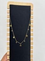 Elegant Snowflake Golden Necklace 🌸 1866 - Image 4