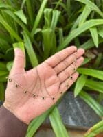 Cute Green Stone Golden Necklace 🌸 1862