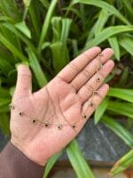 Cute Green Stone Golden Necklace 🌸 1862 - Image 2