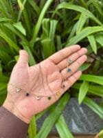 Beautiful Multicolour Heart Golden Necklace ❤️ 1865