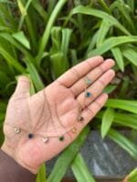 Beautiful Multicolour Heart Golden Necklace ❤️ 1865 - Image 2