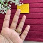 Beautiful multicolour leaf design stainless steel Adjustable Ring✨