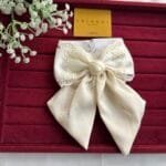 Beautiful White Bow Clip For Kids 🌸 1891