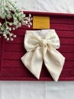 Beautiful White Bow Clip For Kids 🌸 1891