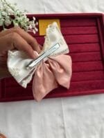 Beautiful White & Pink Bow Clip For Kids 🌸 1893 - Image 2