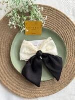 Beautiful Black Bow Clip For Kids 🌸 1894