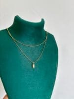 Beautiful double layer white stone Golden Necklace 😍 - Image 2