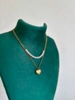 Beautiful double layer heart design golden Necklace ♥️ - Image 2