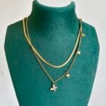 Beautiful premium quality Double Layer Golden Necklace 😍