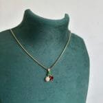 Beautiful Cherry design Golden Necklace 🍒1903