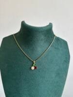 Beautiful Cherry design Golden Necklace 🍒1903 - Image 3
