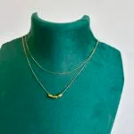 Beautiful Thin Double Layer Golden Necklace 🌸 1946