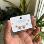 Beautiful Golden 3 piece Earrings combo set🌸1898