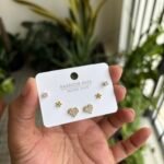 Beautiful Heart Earrings Combo Set ♥️ 1962