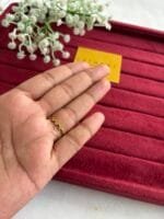 Beautiful minimal leaf design Adjustable Size Ring✨1911