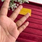 Beautiful minimal square single stone Adjustable Ring✨1908