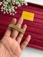 Beautiful no stone design Golden Open bangle😍1906 - Image 2