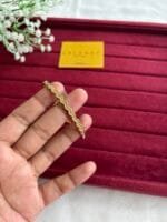 Beautiful zigzag design Golden open bangle😍1933 - Image 2