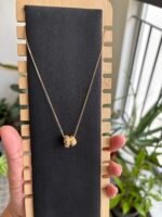 Beautiful Two Circle Golden Necklace 🌸 1965 - Image 2