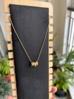 Beautiful 3 Circle Golden Necklace 🌸 1967 - Image 2