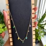 Beautiful Multicolour Charm Golden Necklace 🌸 1964