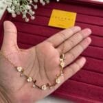 Trendy Beautiful flower design Golden Necklace😍