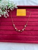 Trendy Beautiful flower design Golden Necklace😍 - Image 2